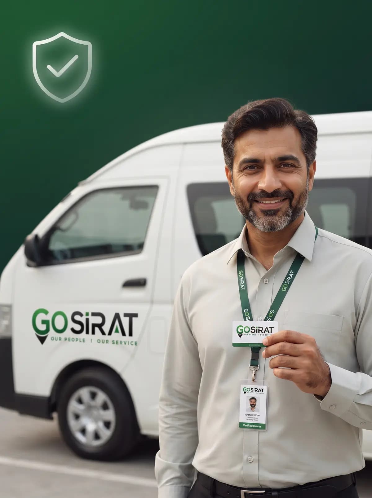 Verified GoSirat school transport driver ensuring safe student travel